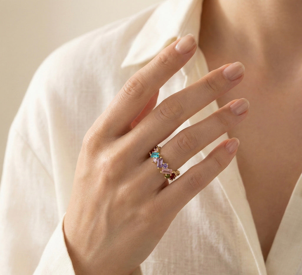 Kaleidoscope Crown Ring