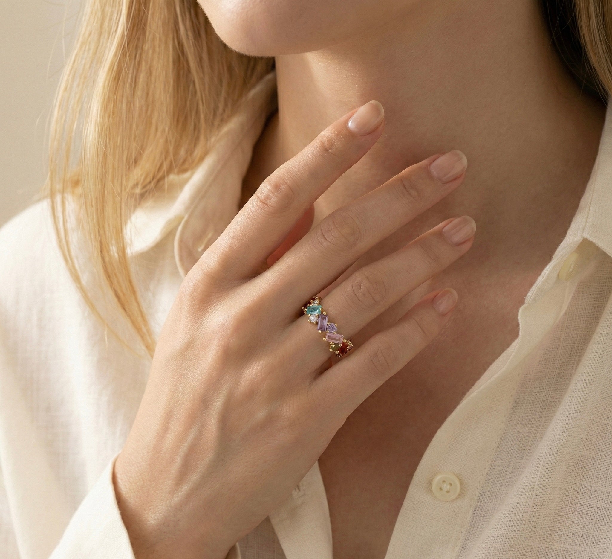 Kaleidoscope Crown Ring