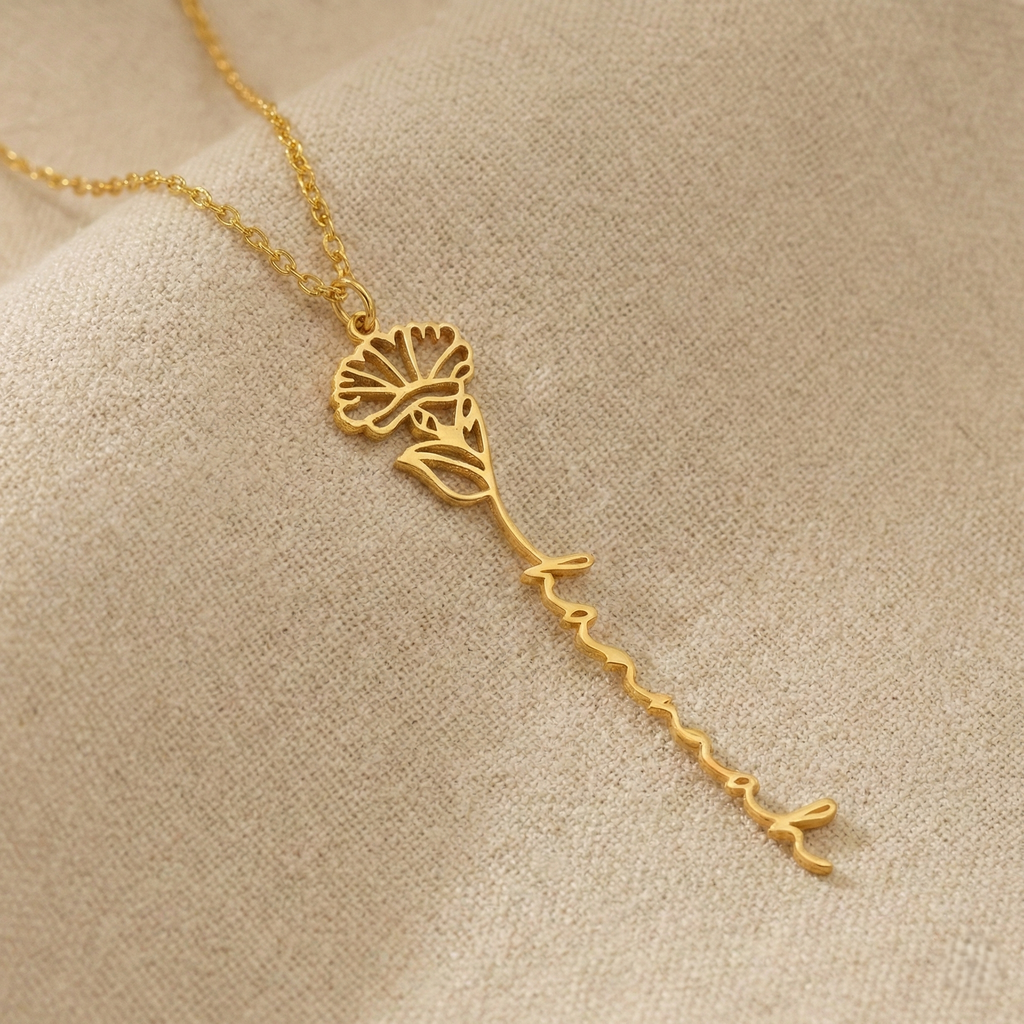 Bloom Signature Name Necklace