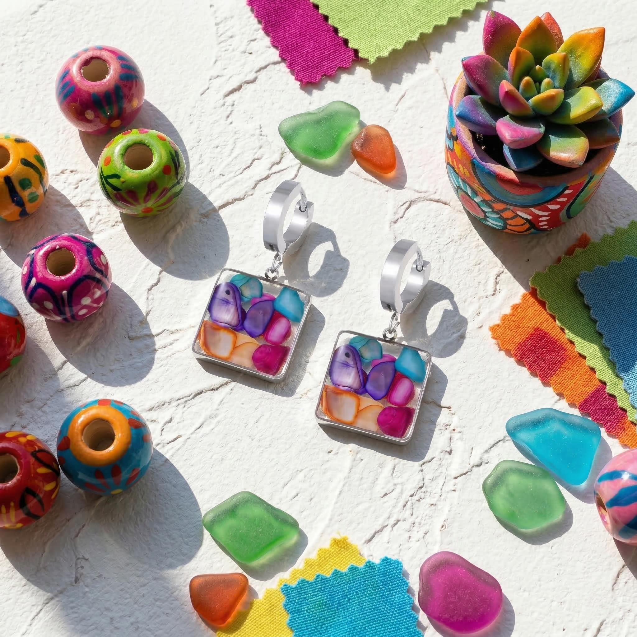 Prisma Pebble Drop Earrings