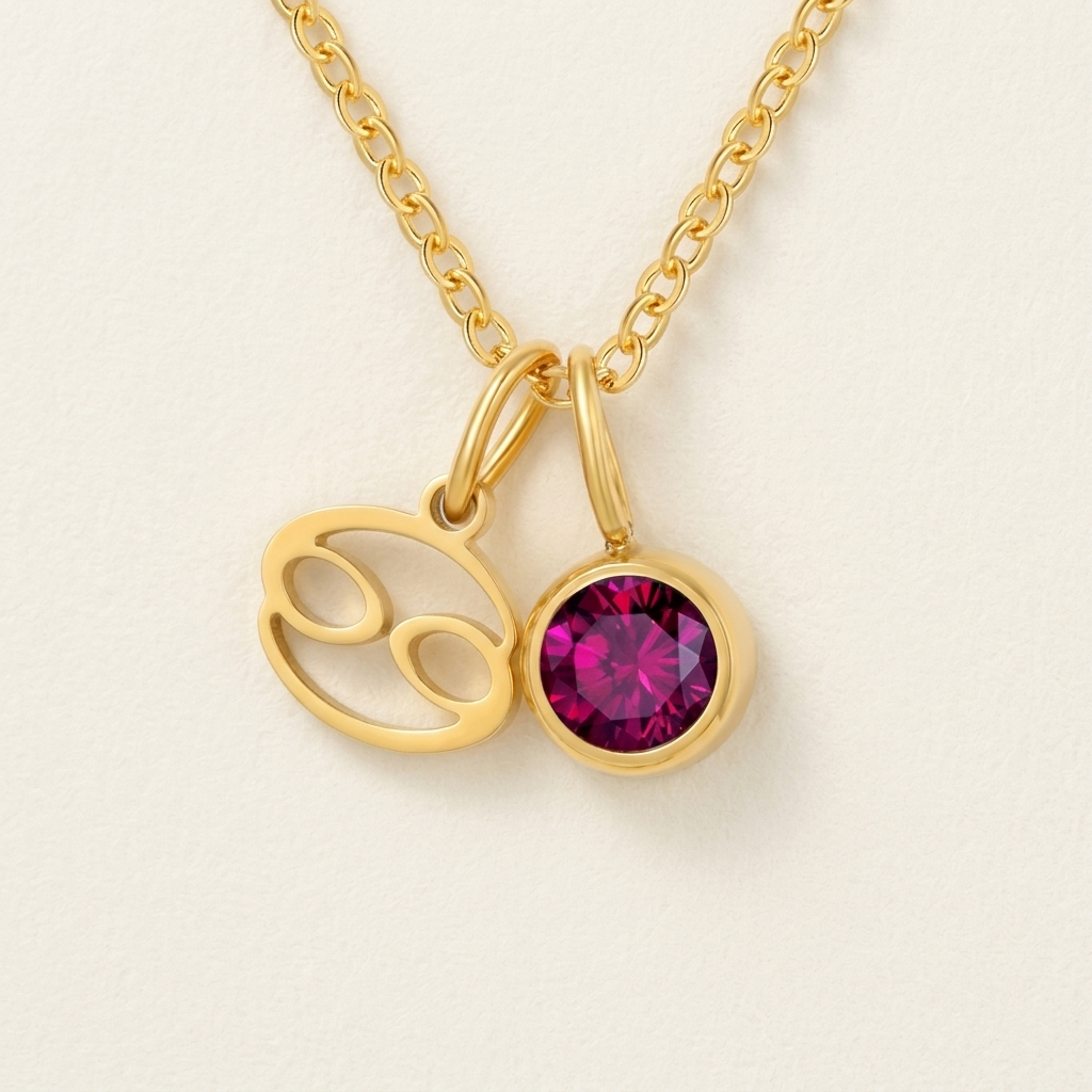 Celestara Zodiac Birthstone Necklace