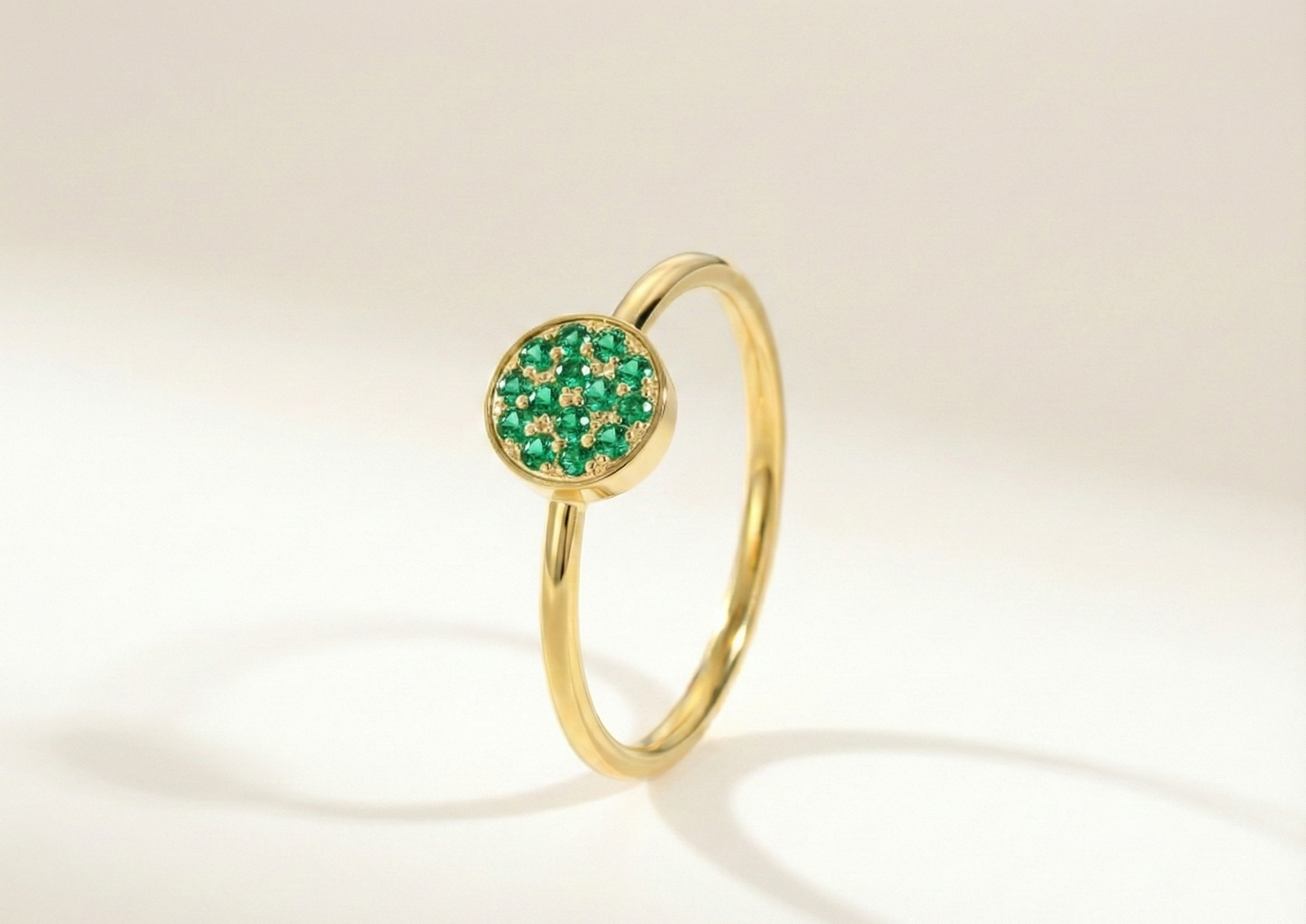 Birthstone Halo Ring