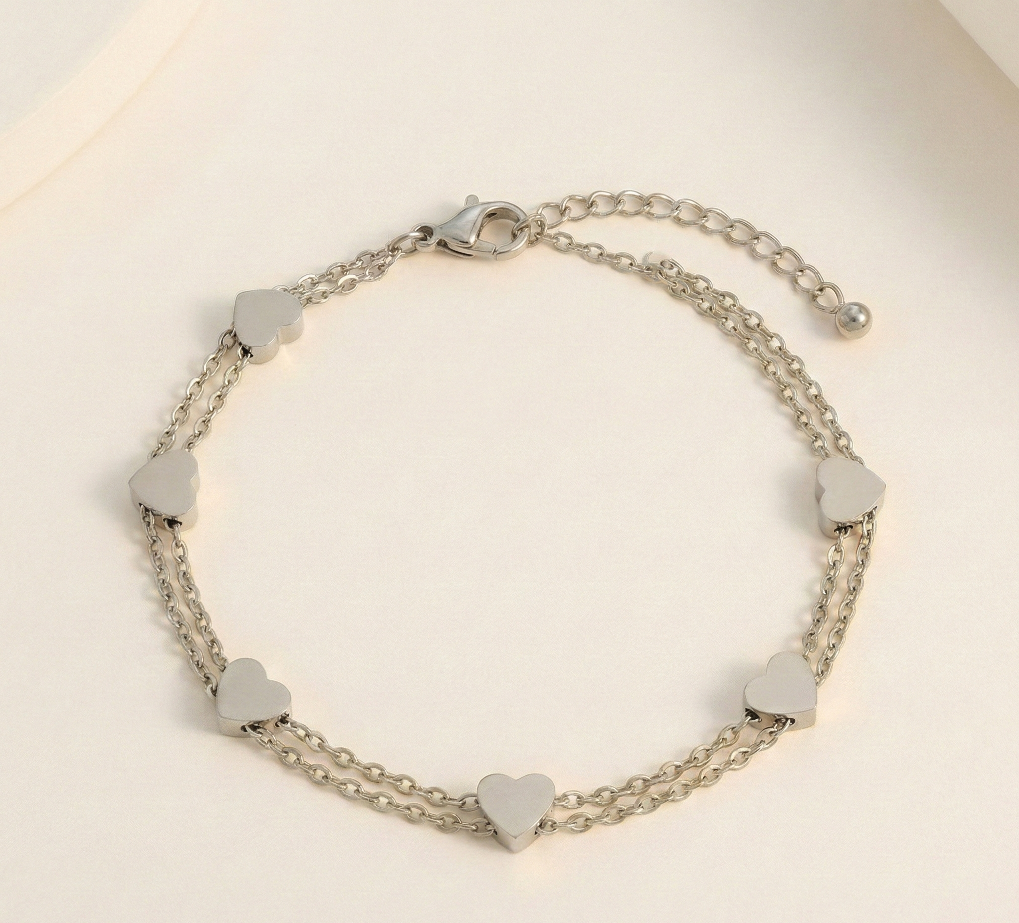 Heart Chain Bracelet