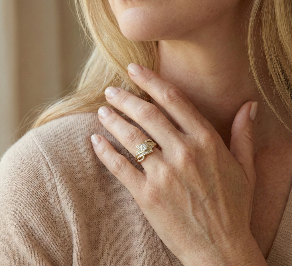 Radiant Knot Ring