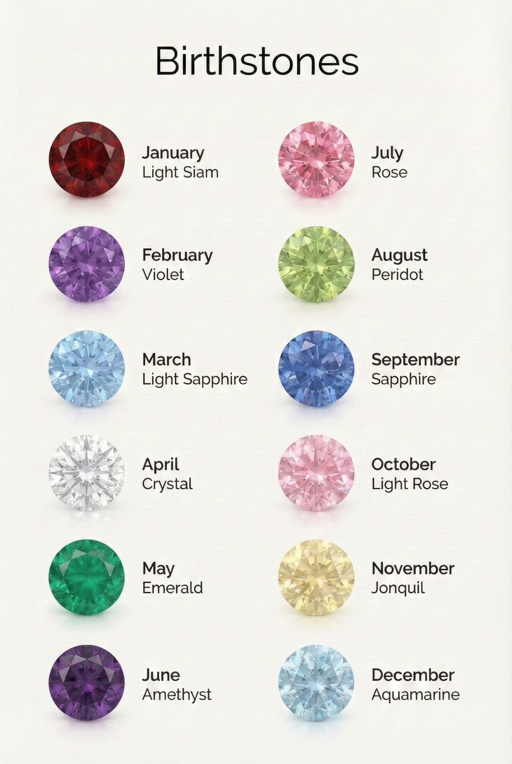 Elysian Signature Birthstone Necklace