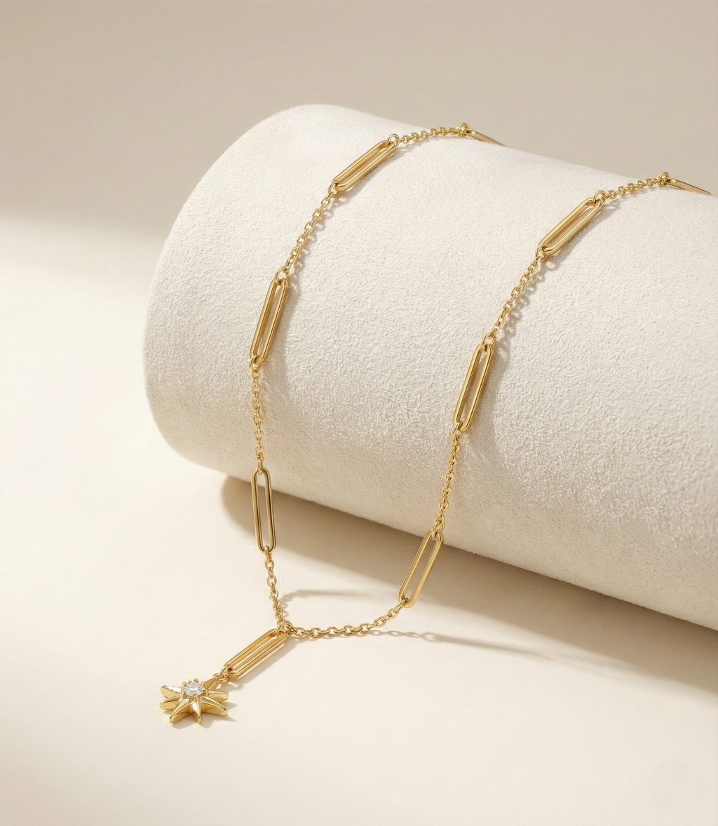 Astra Link Drop Necklace