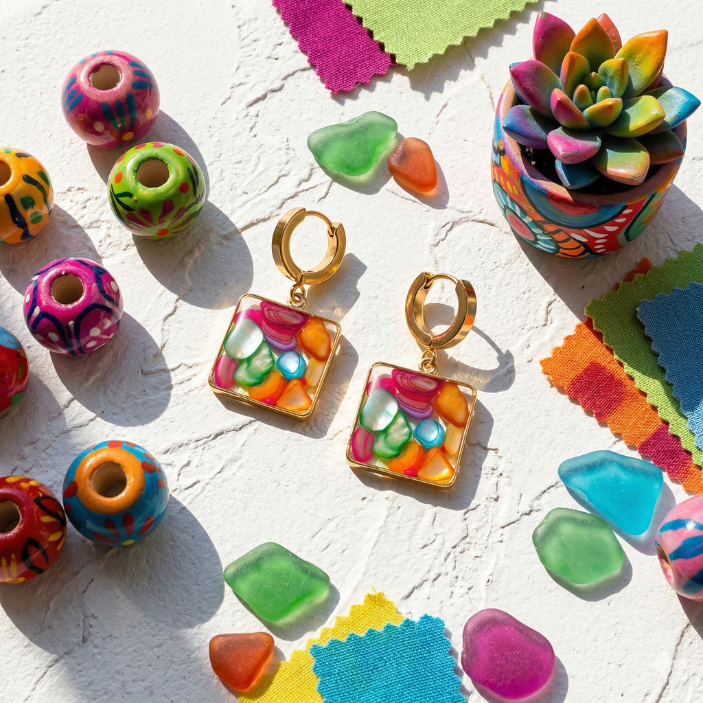 Prisma Pebble Drop Earrings