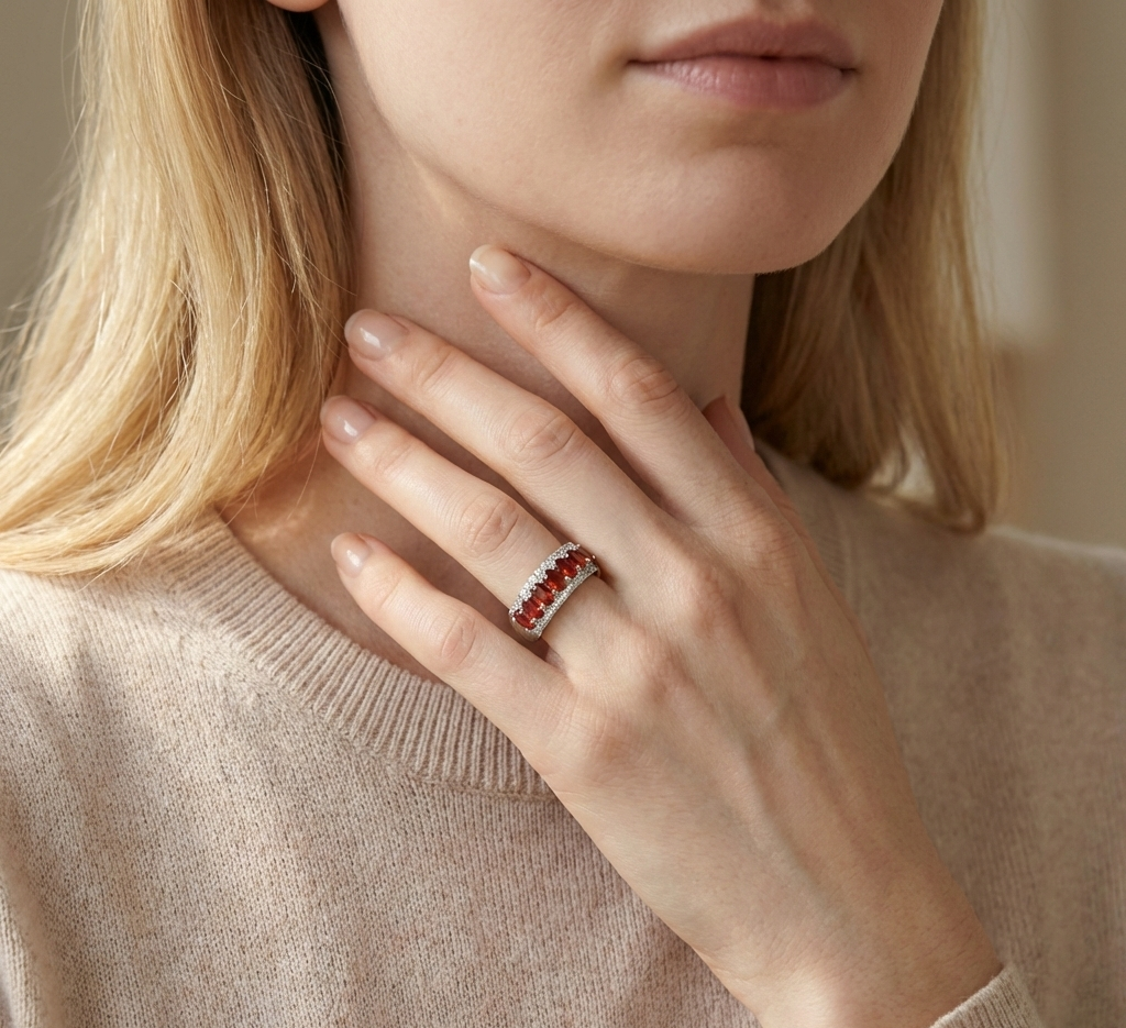 Crimson Crown Ring