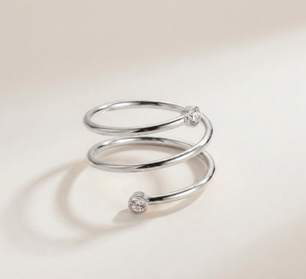 Celeste Spiral Ring