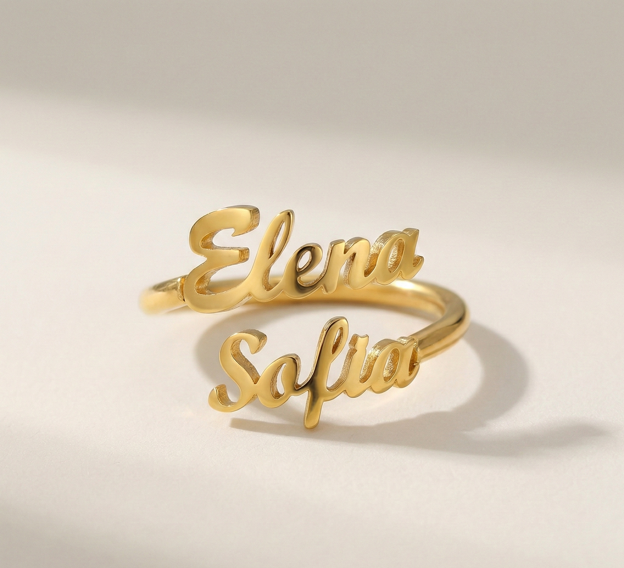 Personalized Duo Name Ring