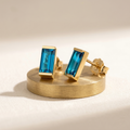 Aurora Birthstone Bar Studs