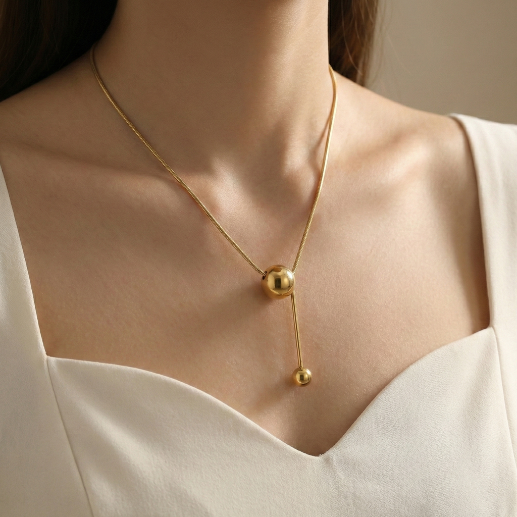 Orlina Drop Bar Necklace
