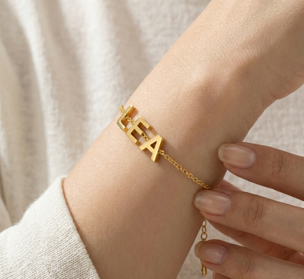 Personalized Letter Chain Bracelet