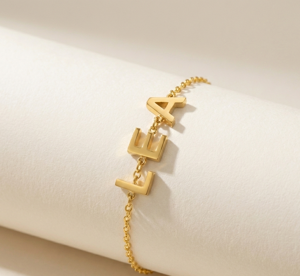 Personalized Letter Chain Bracelet