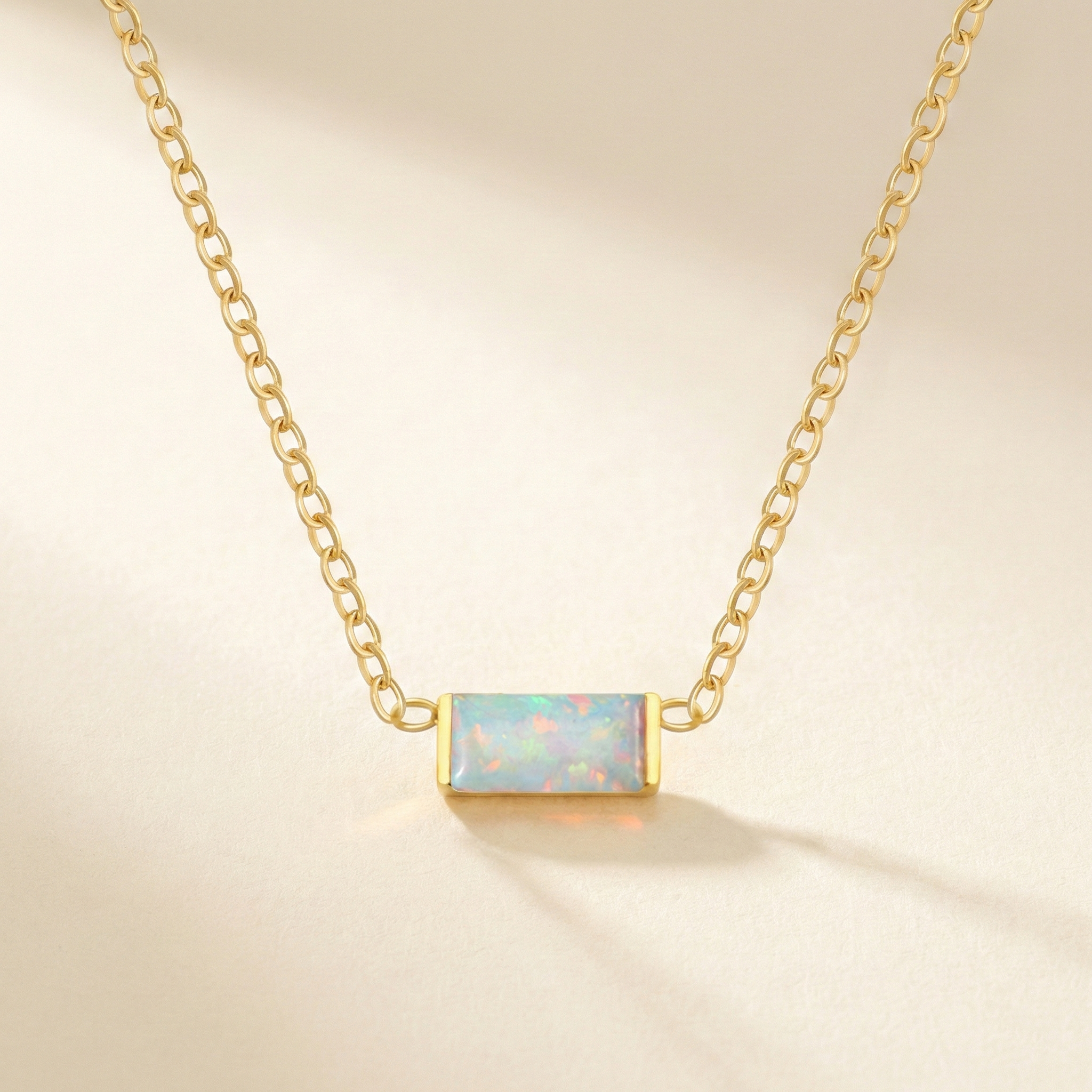 Lunara Birthstone Bar Necklace