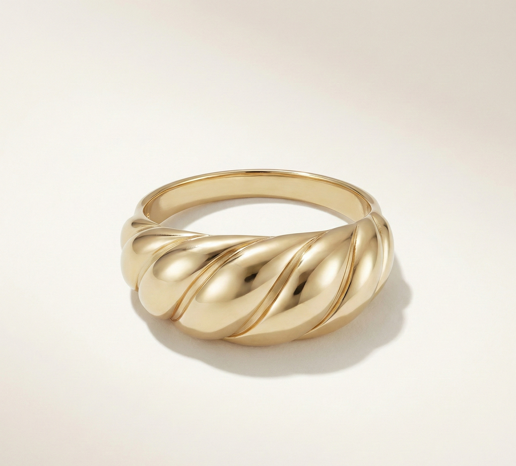 Gilded Twist Ring