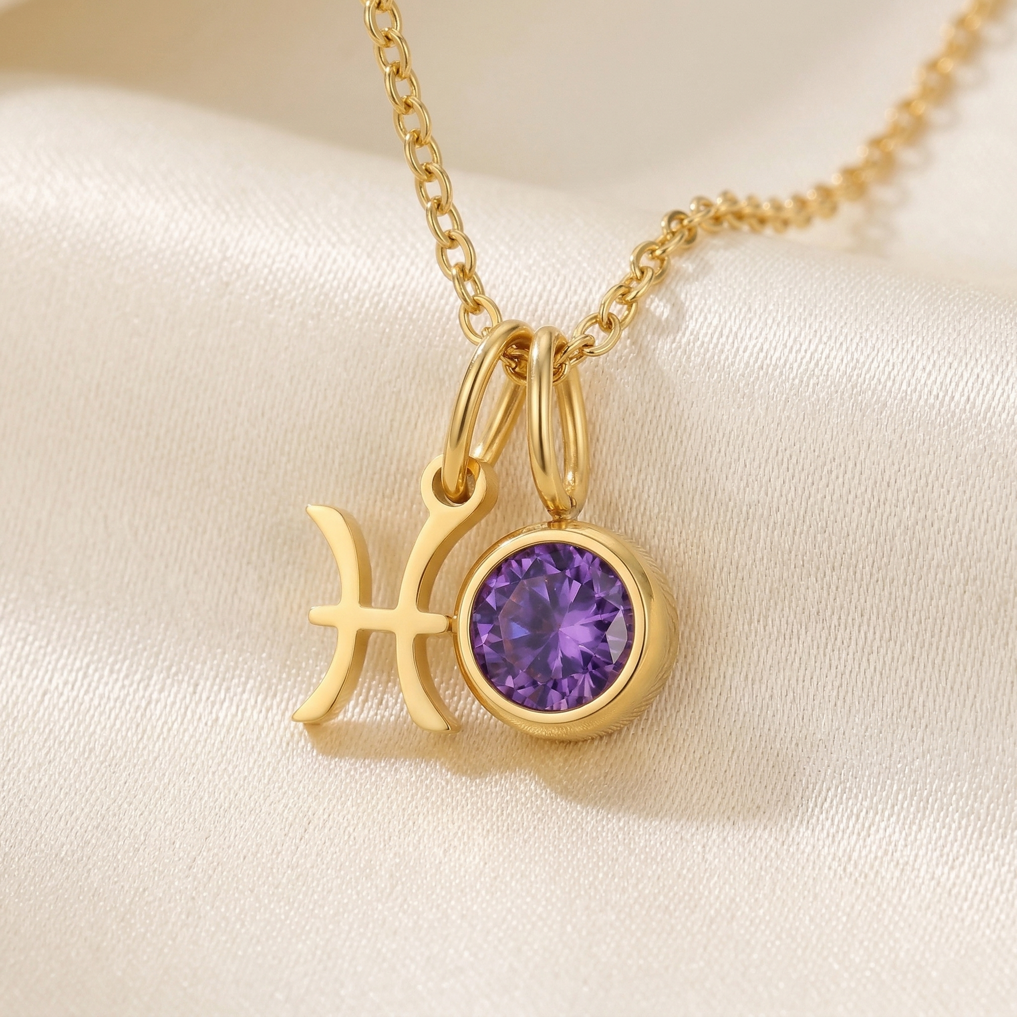 Celestara Zodiac Birthstone Necklace