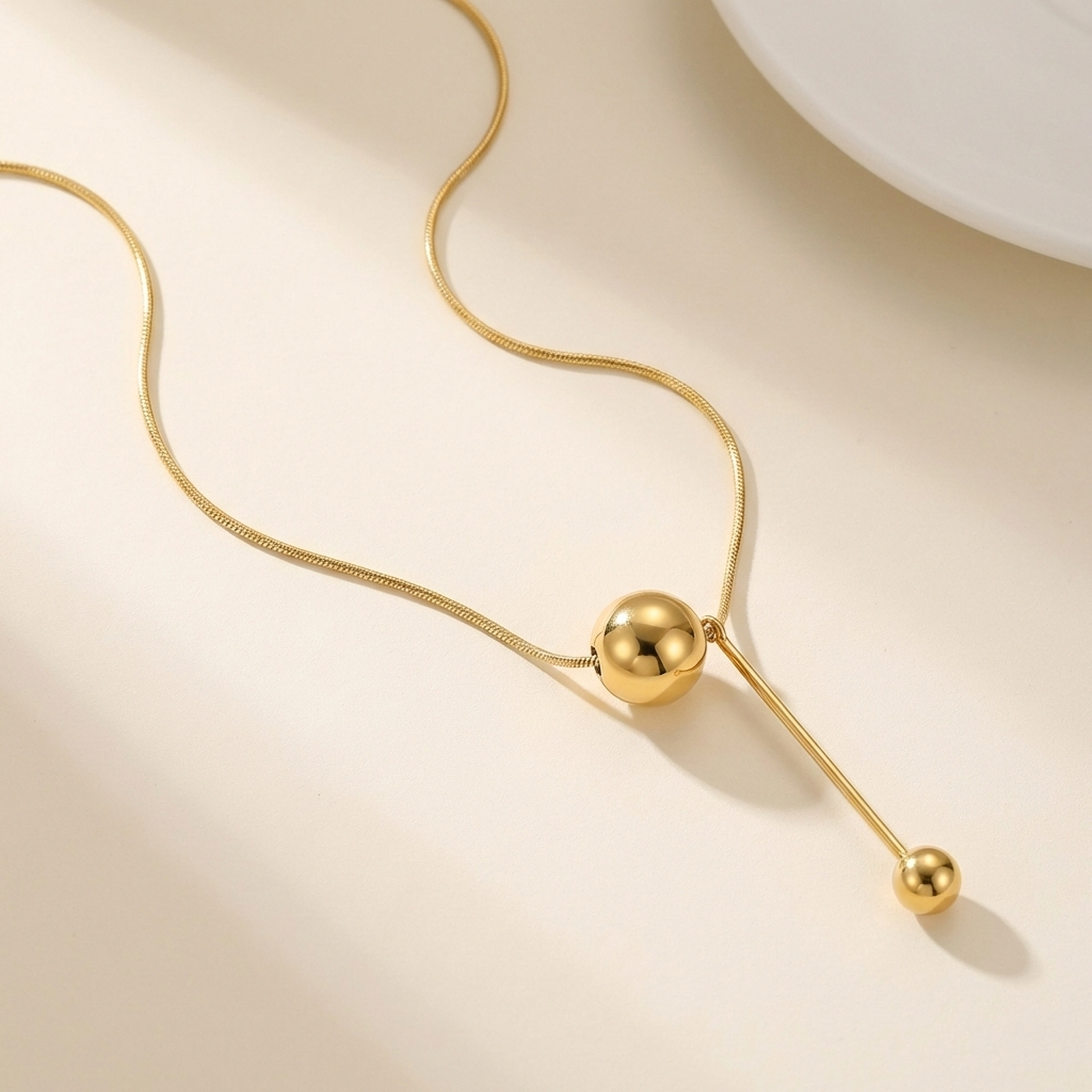 Orlina Drop Bar Necklace