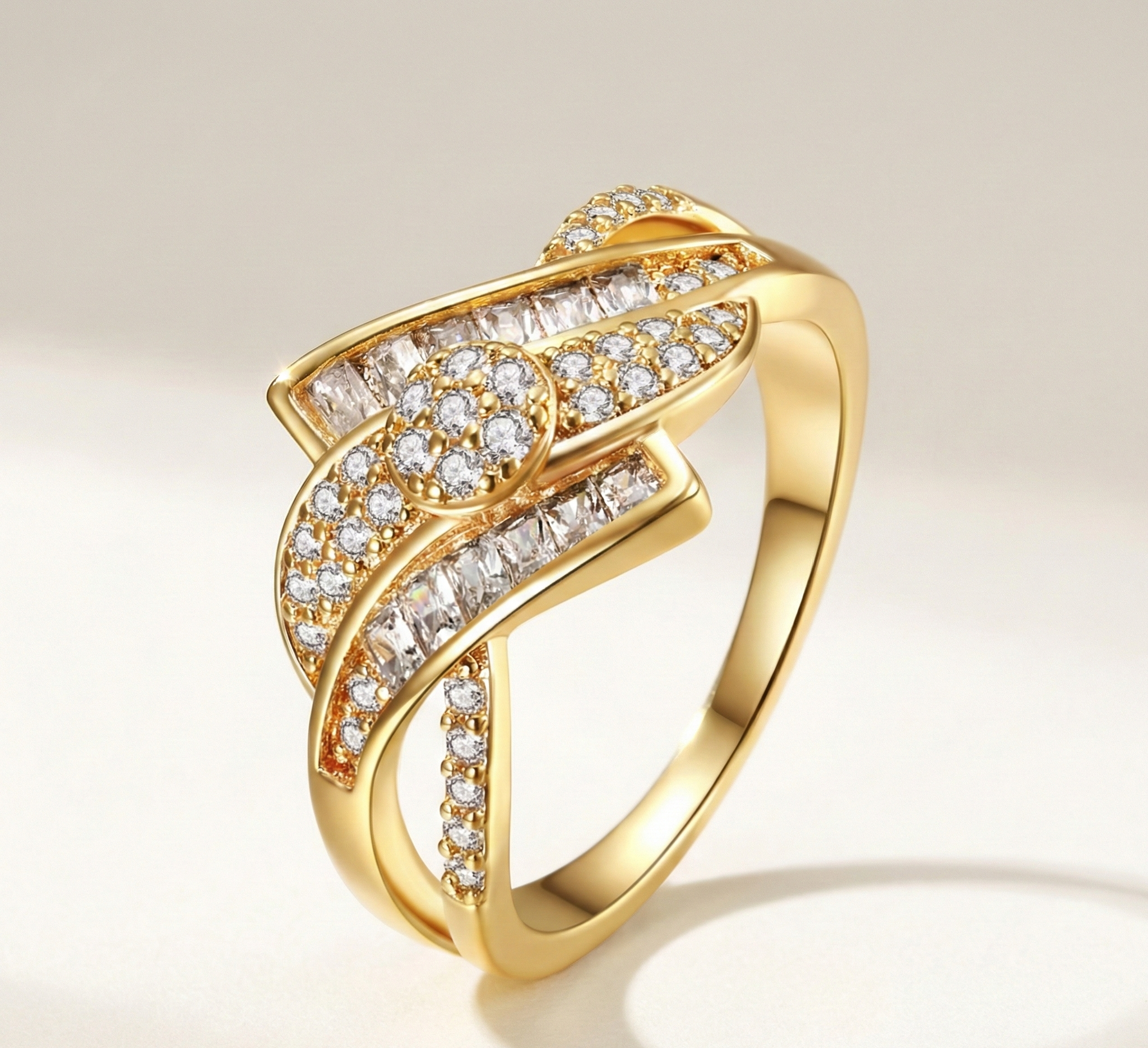 Radiant Knot Ring