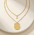 Aurelia Emblem Layered Necklace