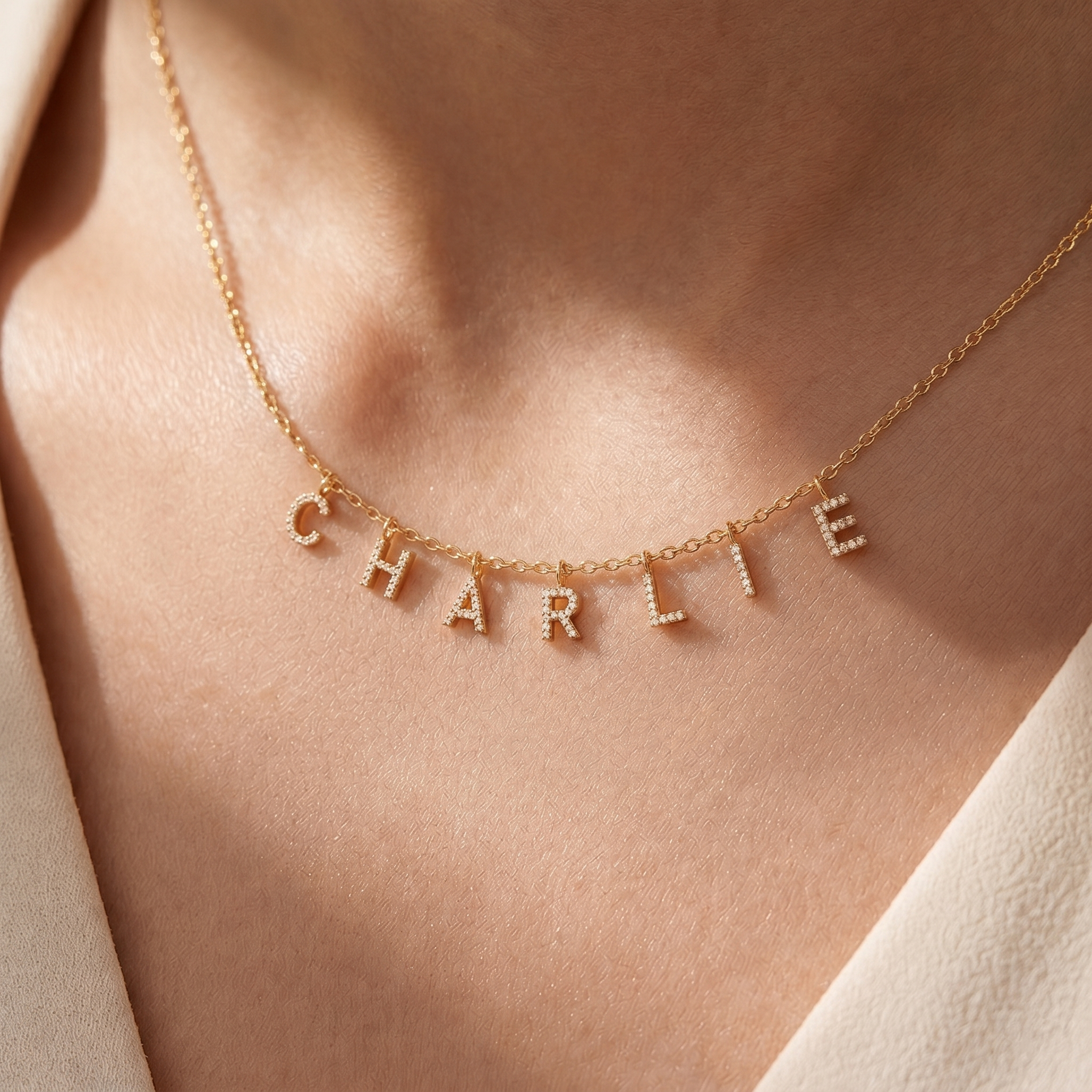 Aurielle Letter Drop Necklace