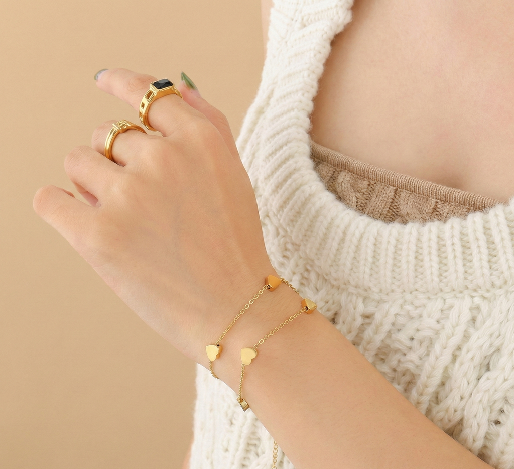 Heart Chain Bracelet