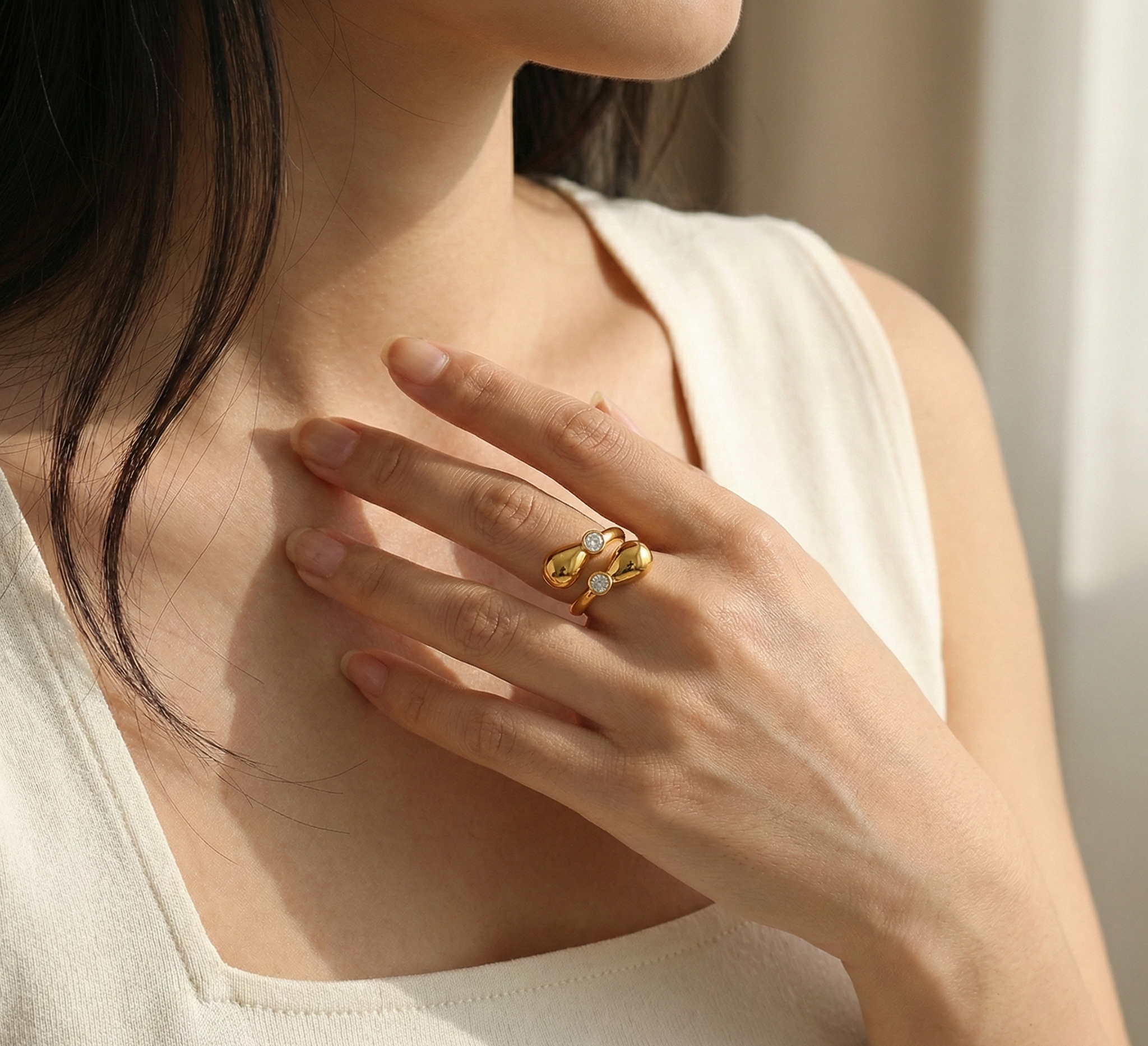 Twin Droplet Ring