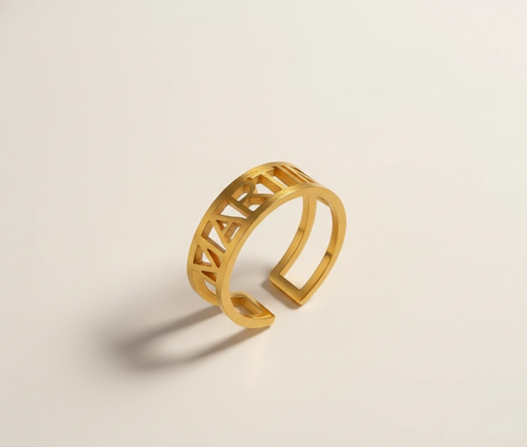Signature Name Ring