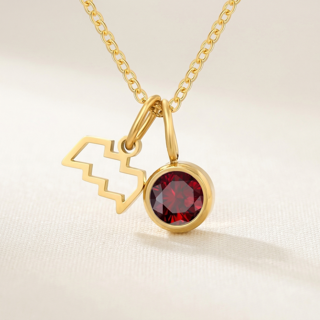 Celestara Zodiac Birthstone Necklace