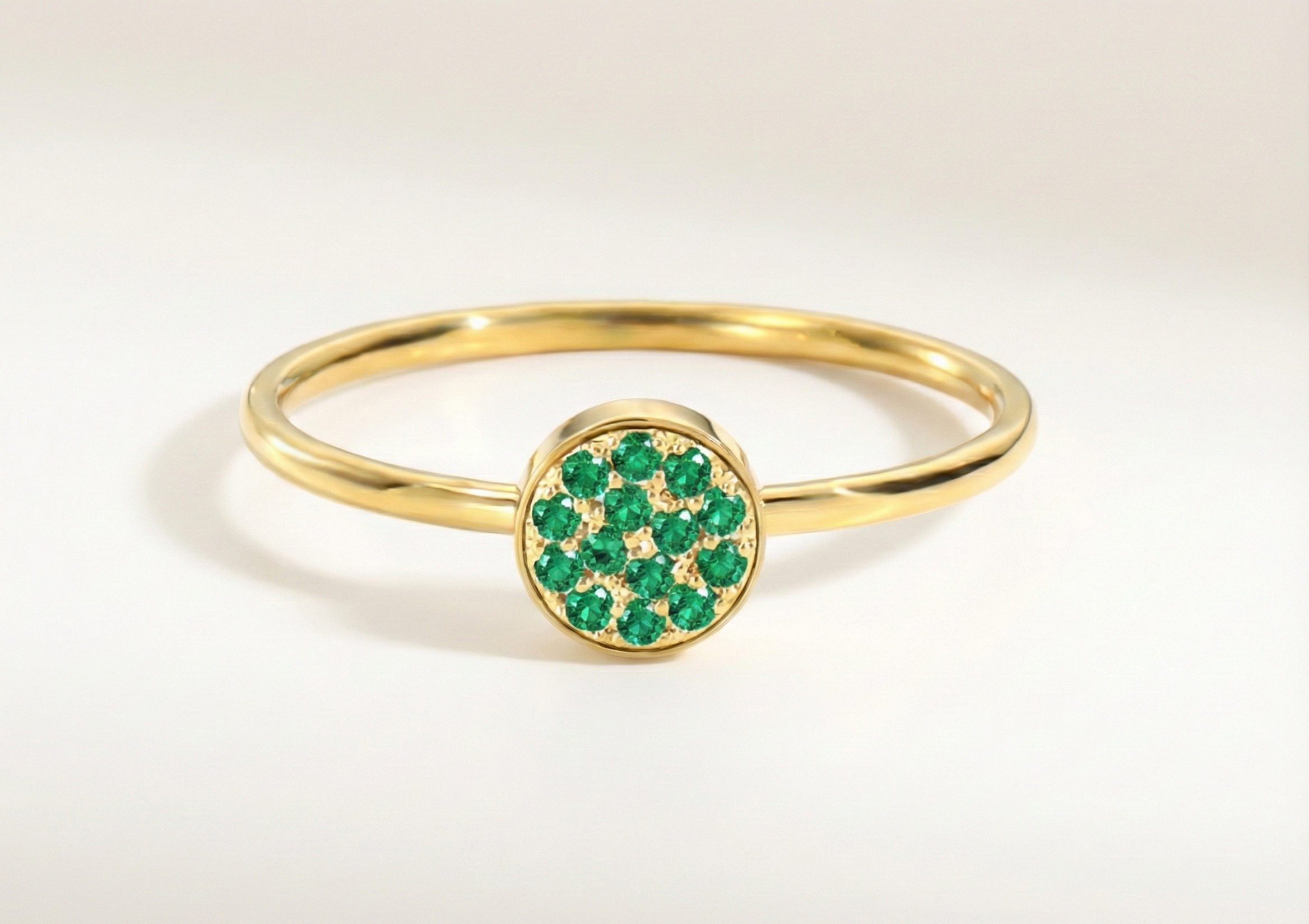 Birthstone Halo Ring