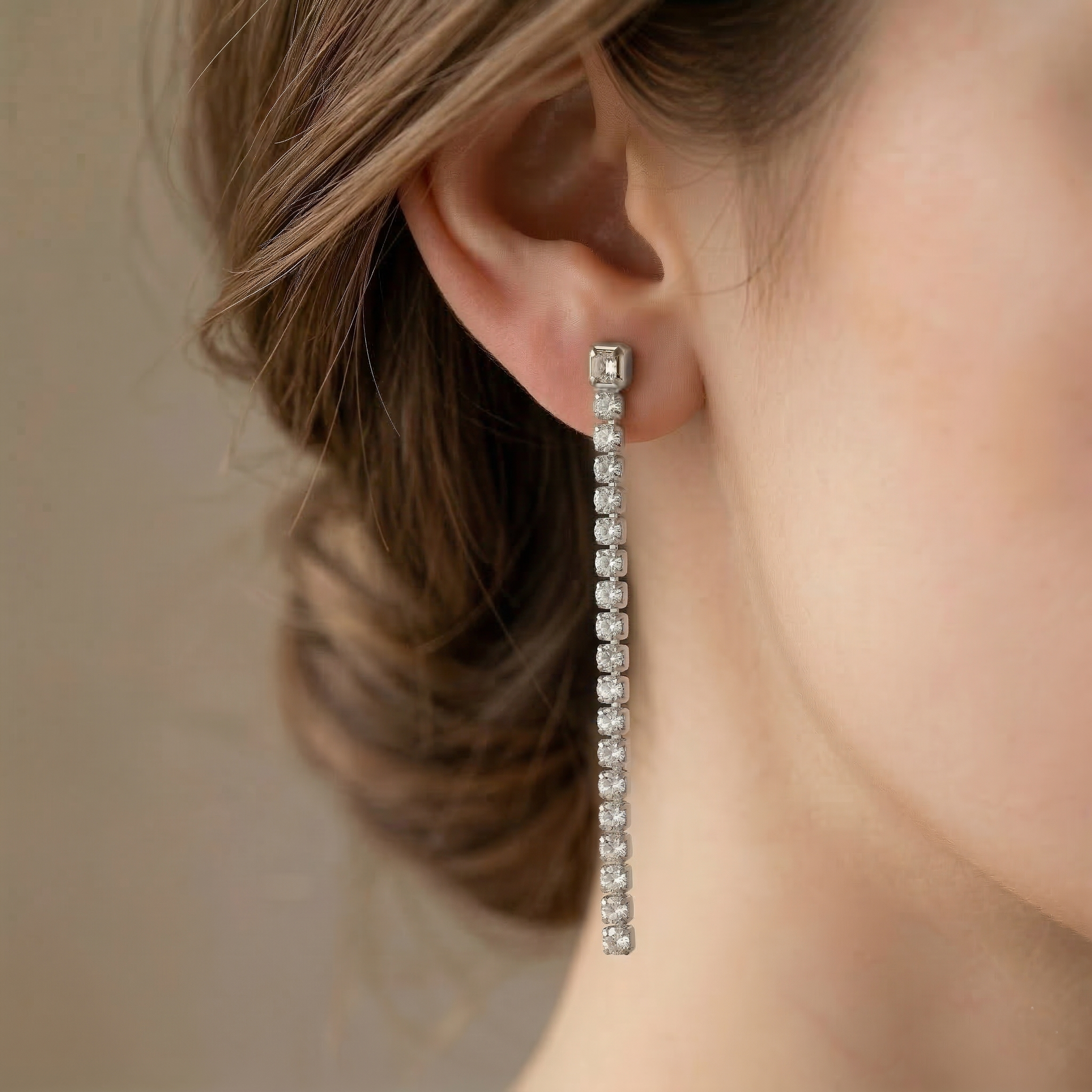 Celestia Diamond Cascade Earrings