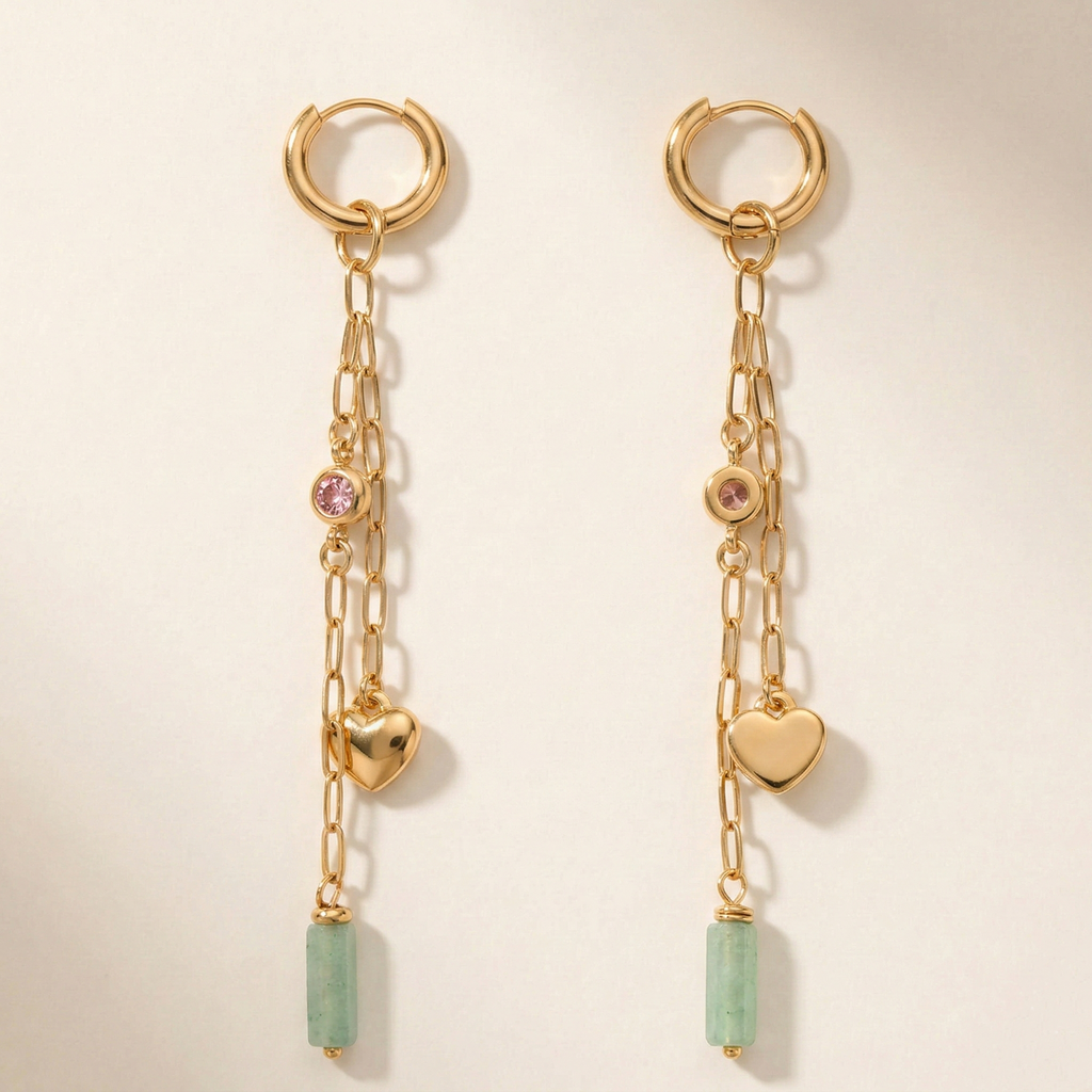 Elara Charm Drop Earrings