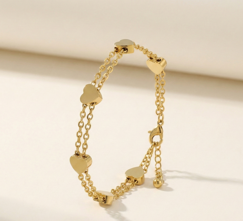Heart Chain Bracelet