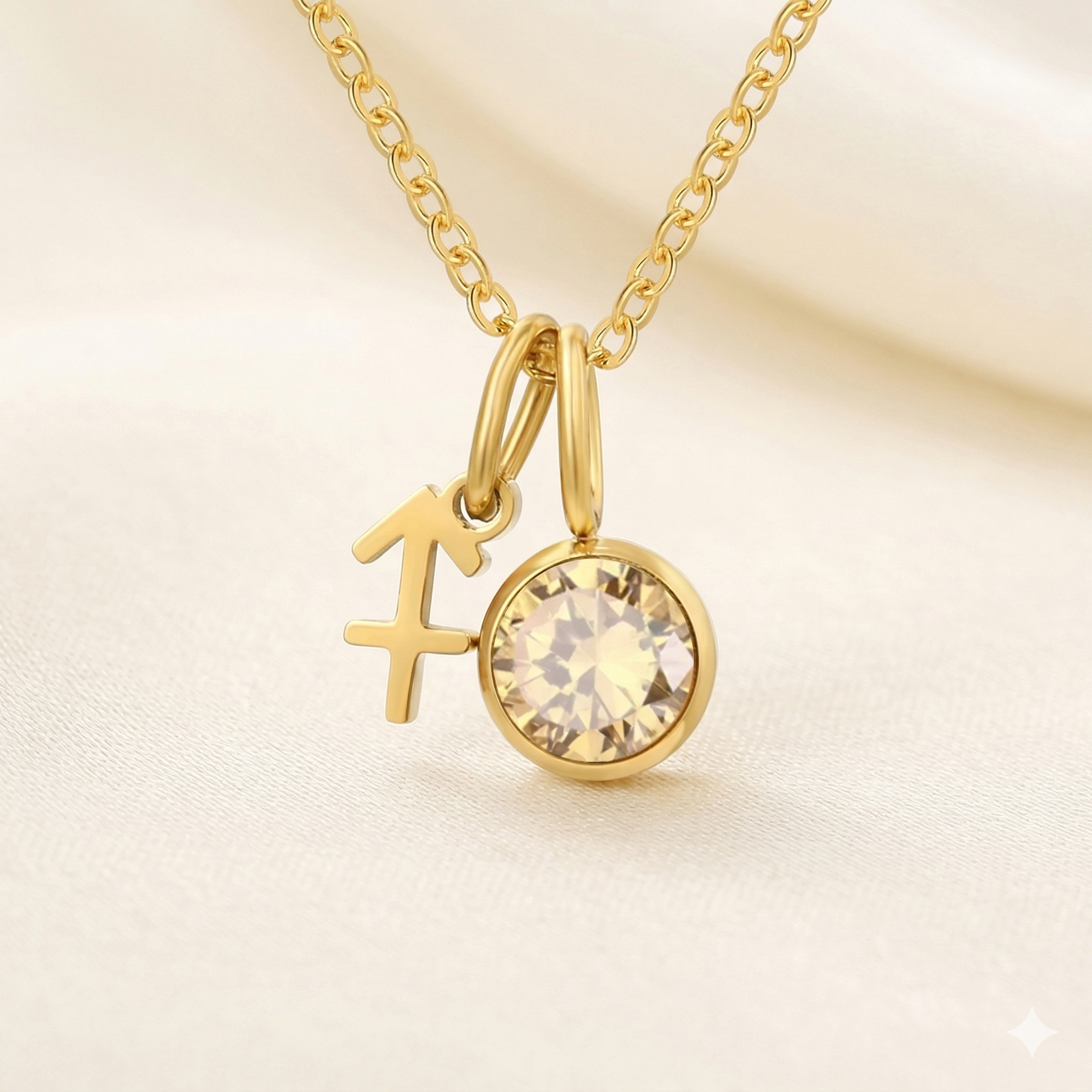 Celestara Zodiac Birthstone Necklace