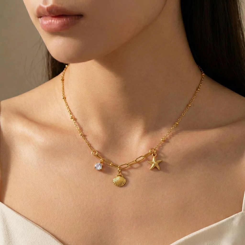 Coastal Trinity Necklace