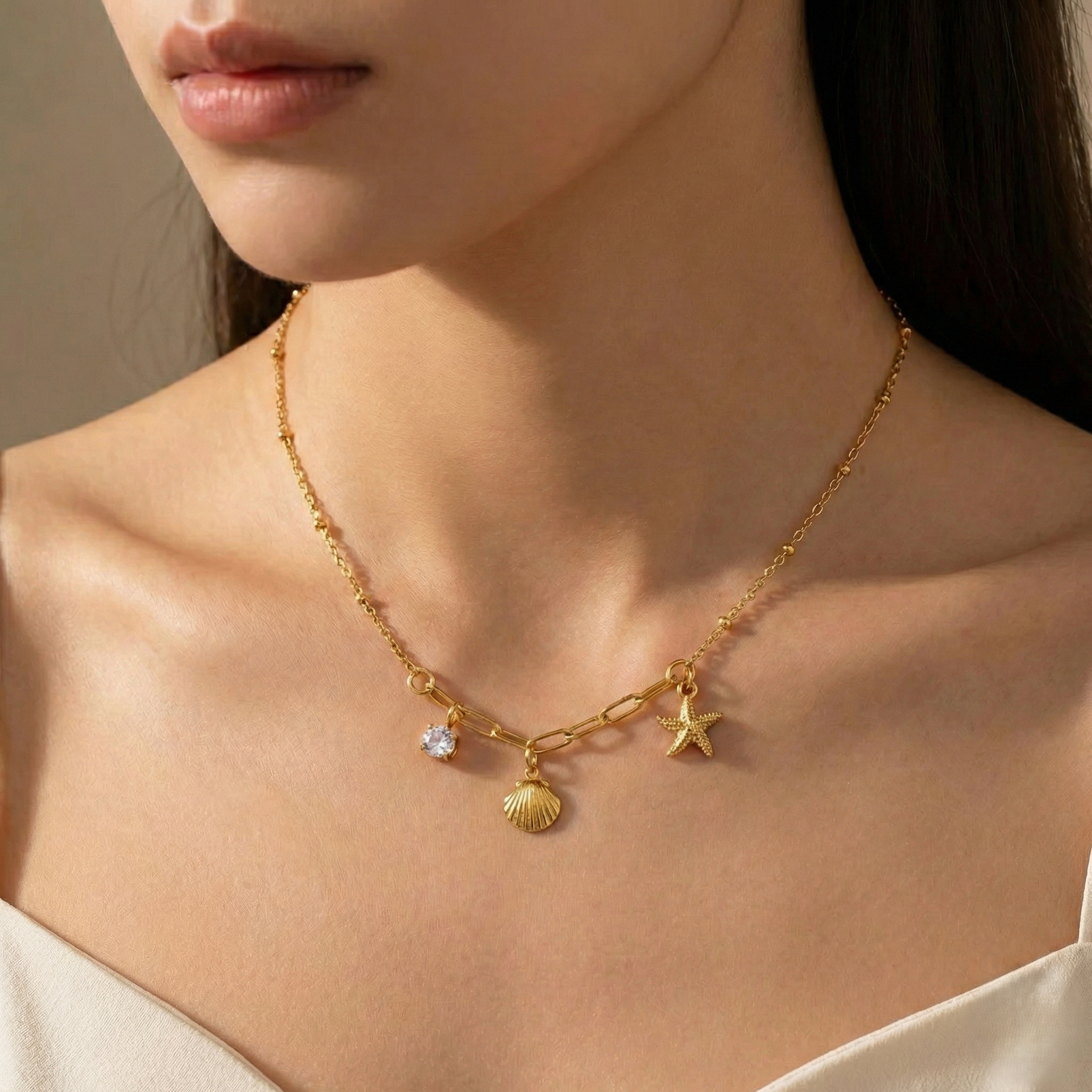 Coastal Trinity Necklace