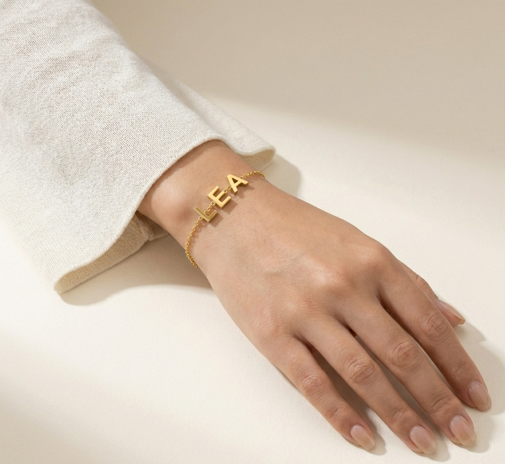 Personalized Letter Chain Bracelet