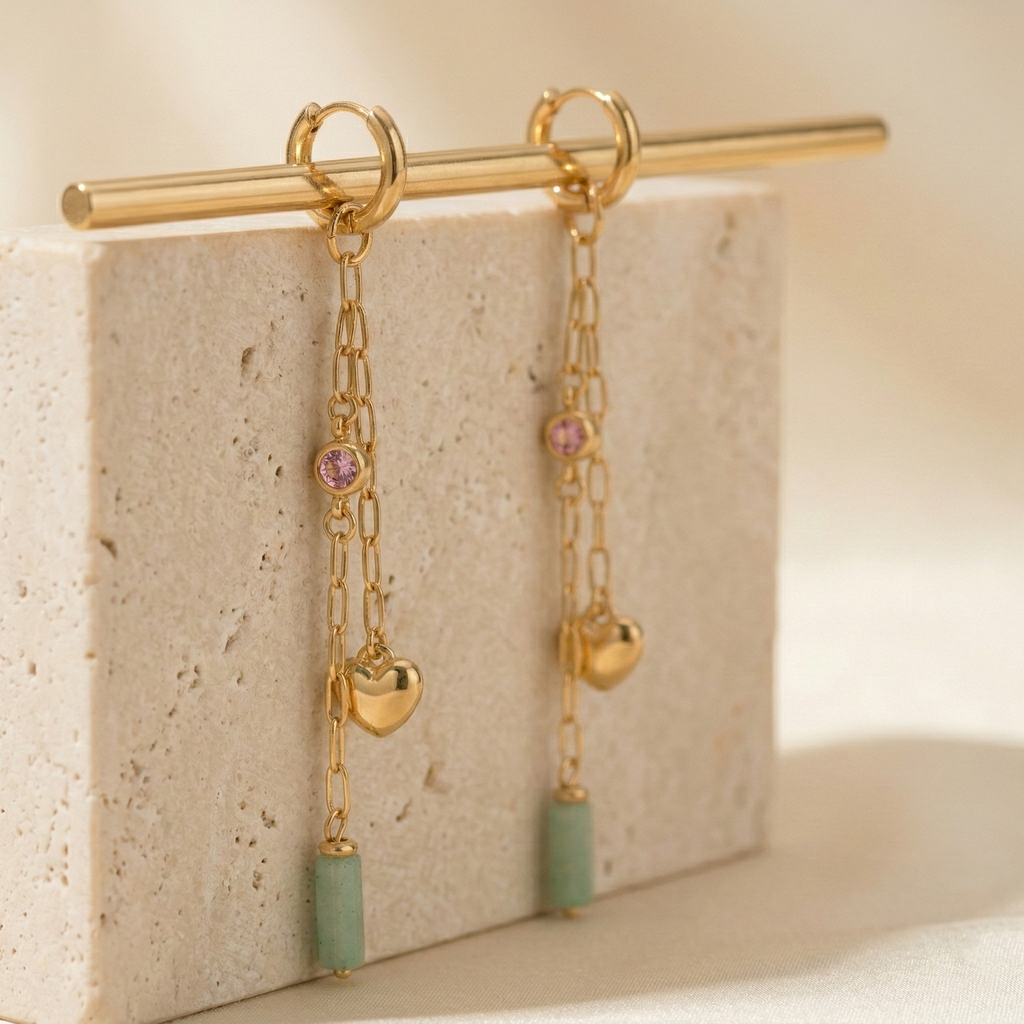 Elara Charm Drop Earrings