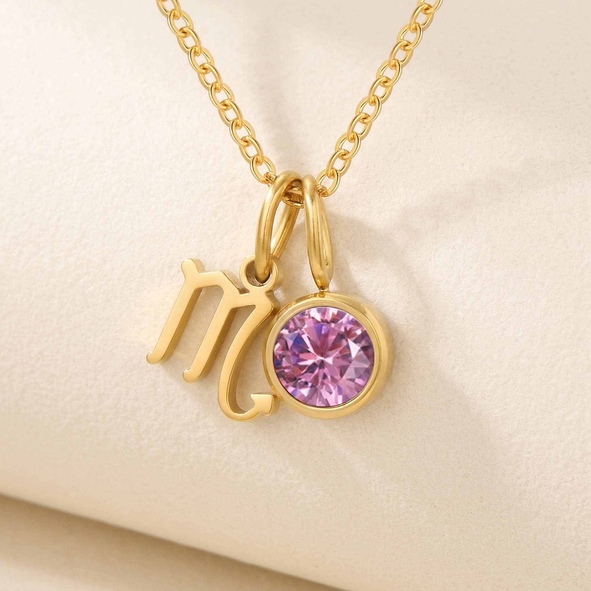 Celestara Zodiac Birthstone Necklace
