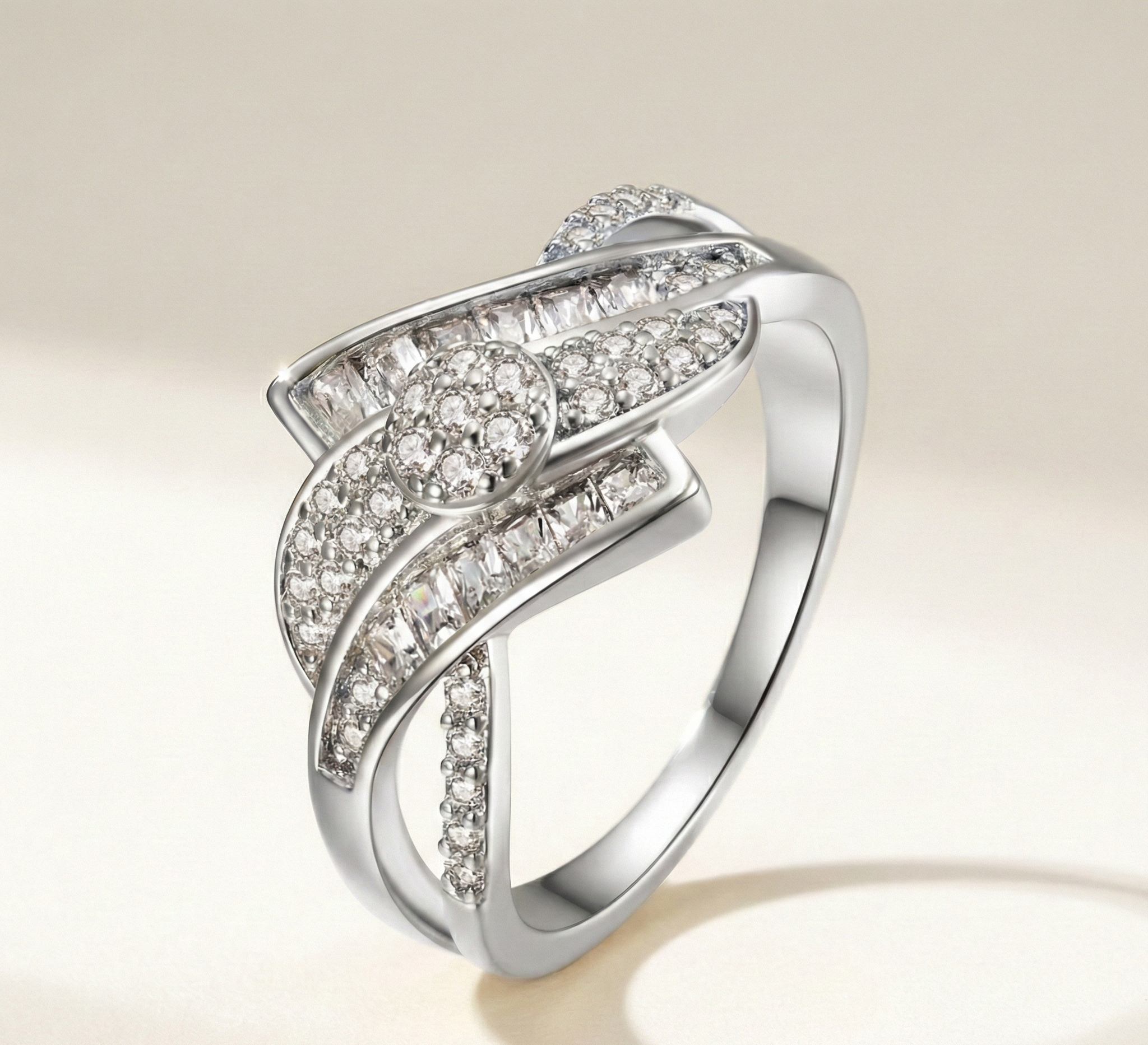Radiant Knot Ring