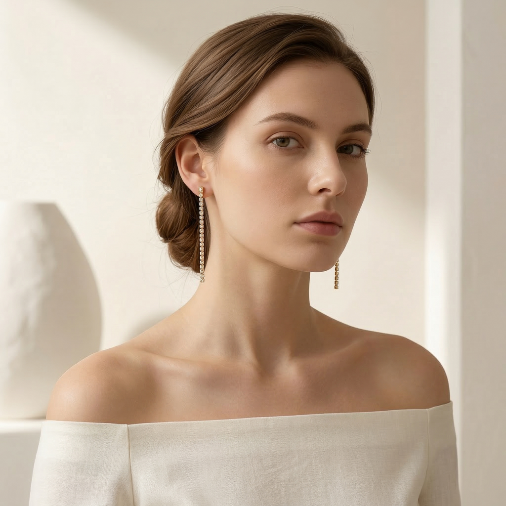 Celestia Diamond Cascade Earrings