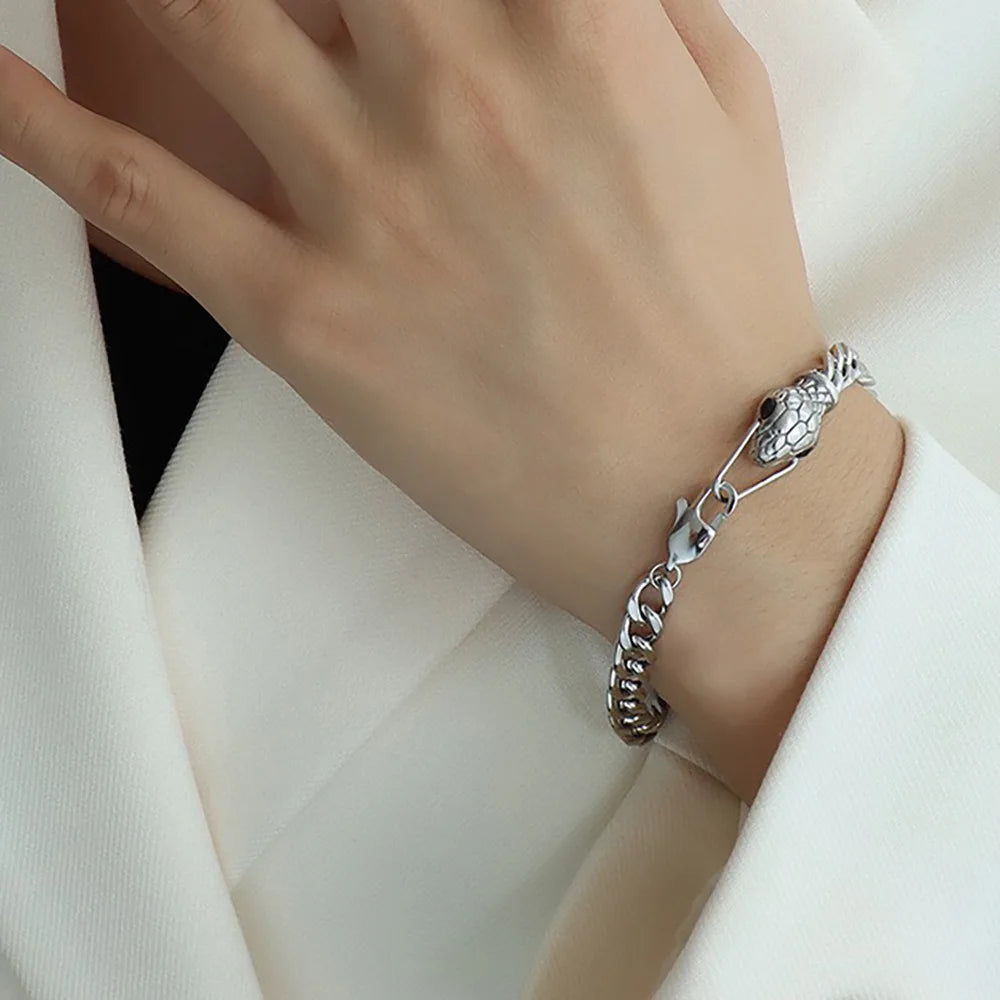 Serpent Sovereign Chain Bracelet