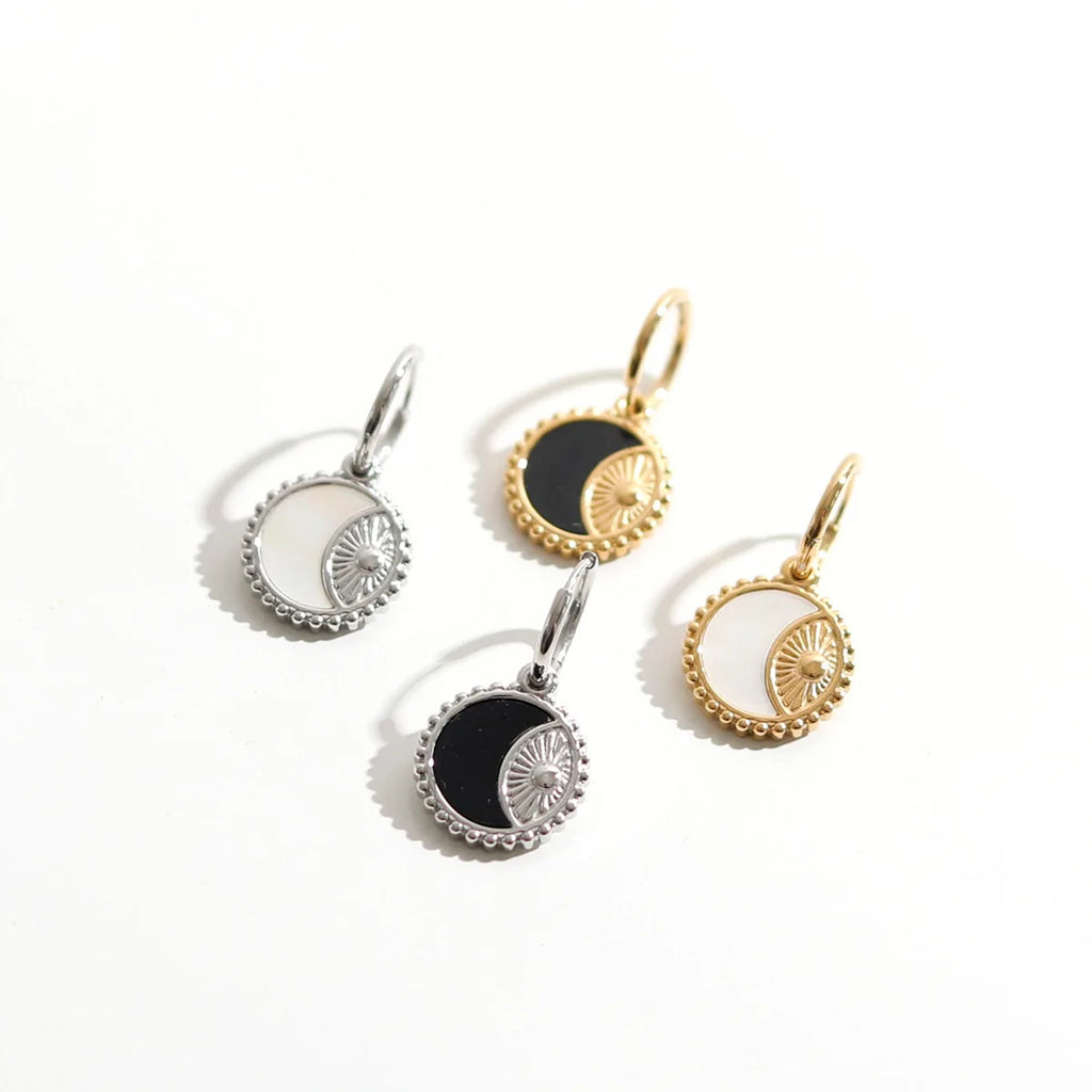 Soluna Medallion Hoops