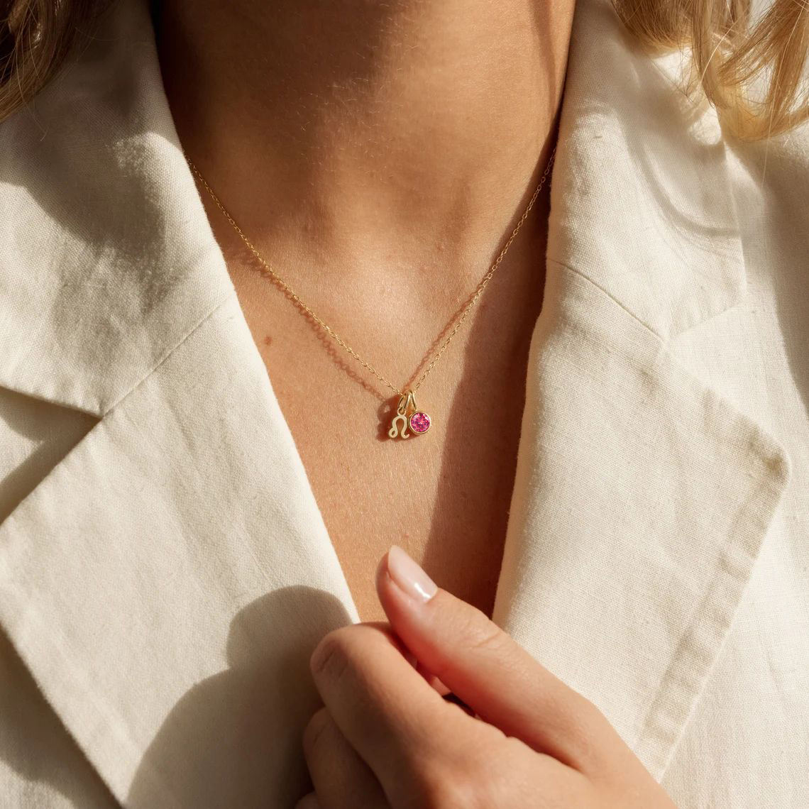 Celestara Zodiac Birthstone Necklace