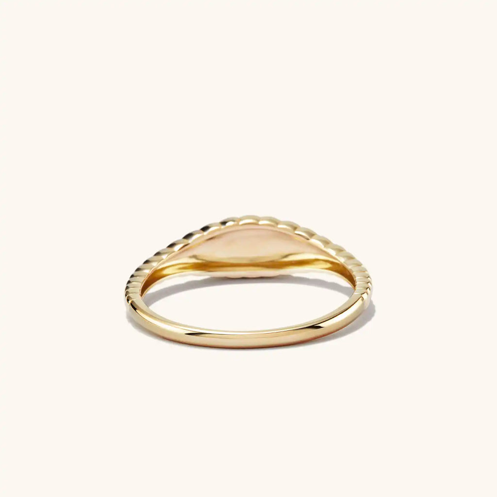 Embossed Croissant Ring