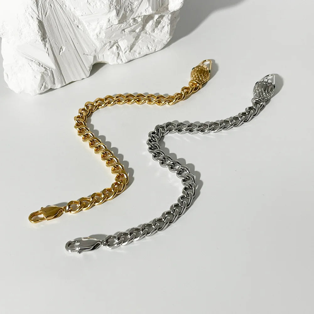 Serpent Sovereign Chain Bracelet