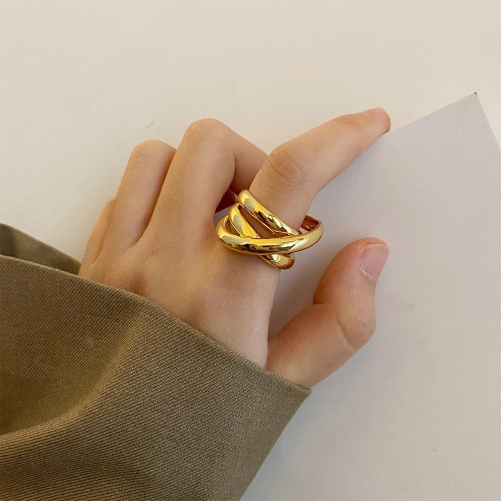 Interlace Gold Ring