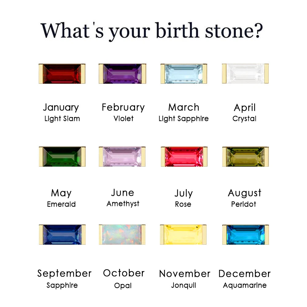 Lunara Birthstone Bar Necklace