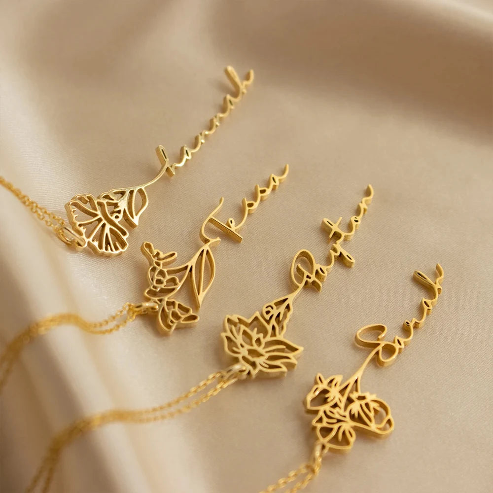 Bloom Signature Name Necklace
