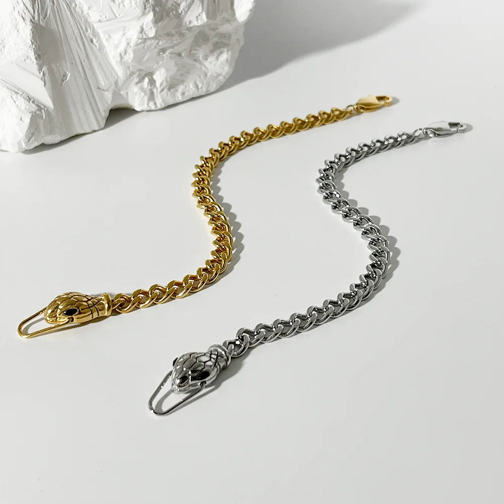 Serpent Sovereign Chain Bracelet